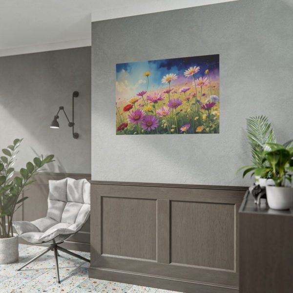 92409-579.jpg Wildflowers on Rough Texture Poster