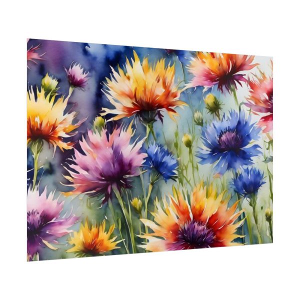 Cornflowers Wildflowers Poster