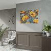 92409-599.jpg Saffron Flower Grunge Poster