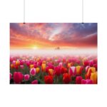 Tulip Field In The Morning Poster - Image 7