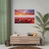 Tulip Field In The Morning Poster