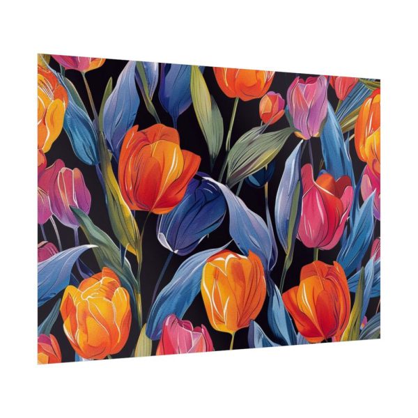 92409-622.jpg Colorful Tulip Pattern Poster