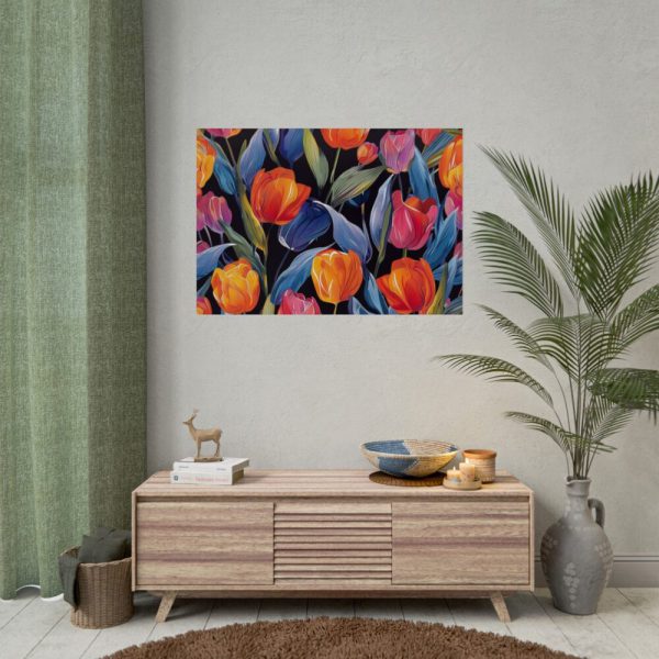 92409-623.jpg Colorful Tulip Pattern Poster