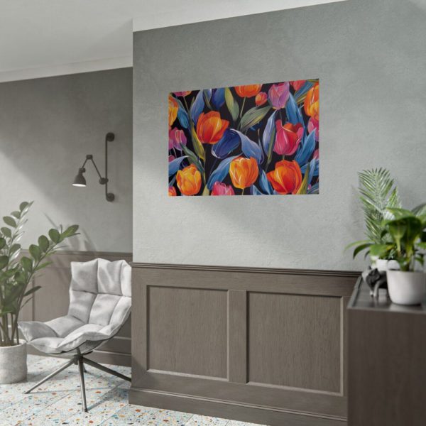 92409-624.jpg Colorful Tulip Pattern Poster