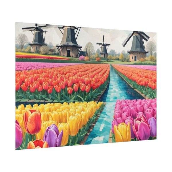 92409-632.jpg Holland Tulip Windmill Poster