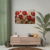 92409-638.jpg Red-Gold Abstract Tulips Poster