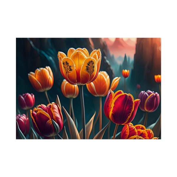Yellow Tulips Flower Poster