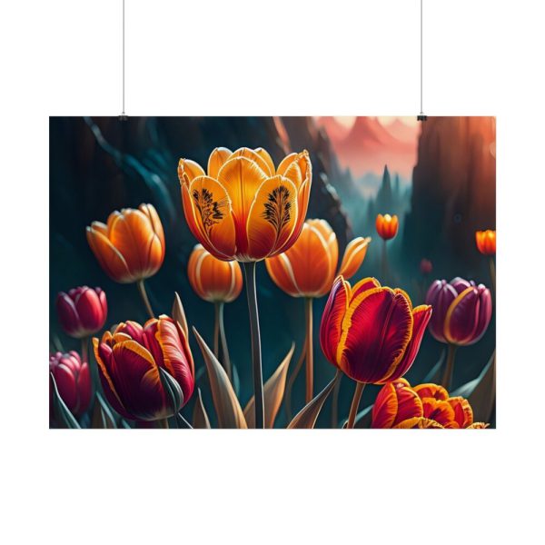 Yellow Tulips Flower Poster