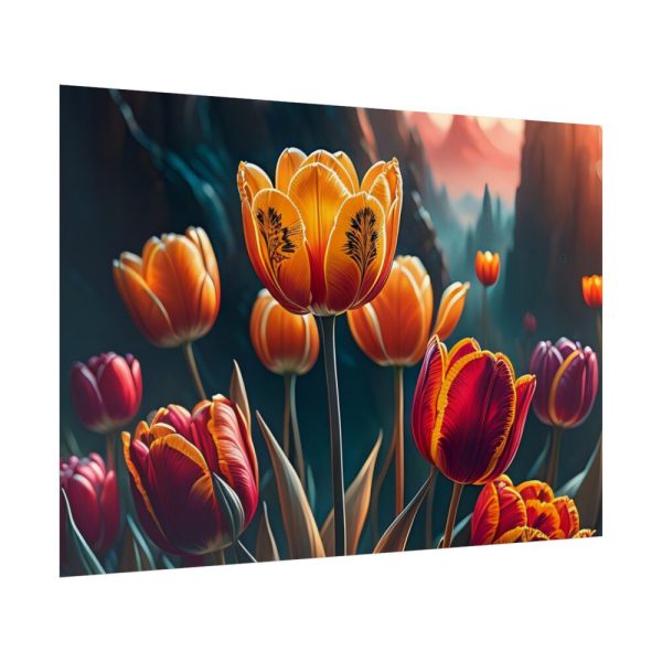 Yellow Tulips Flower Poster