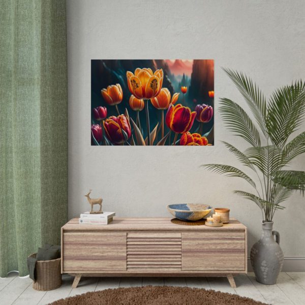 Yellow Tulips Flower Poster