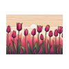 92409-690.jpg Pink Tulips Row At Sunset Poster