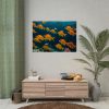 Tropical Fish Swarm Aquarium Poster