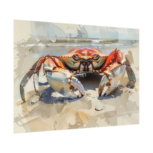 Crab Watercolor Art Poster