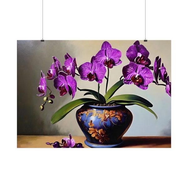 92409-716.jpg Purple Orchid Still Life Poster