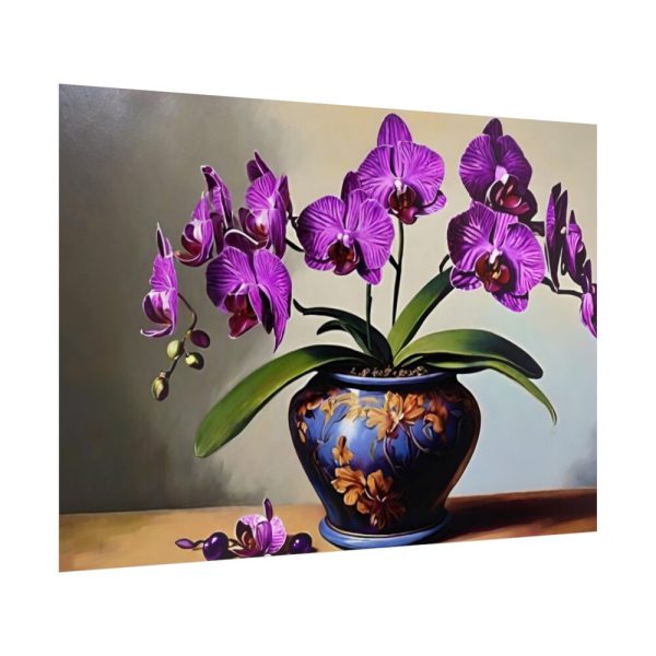 92409-717.jpg Purple Orchid Still Life Poster