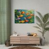 92409-723.jpg Colorful Fish In Lily Pond Poster