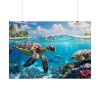 92409-726.jpg Sea Turtle Swimming In The Ocean Poster