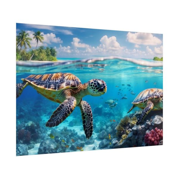 92409-727.jpg Sea Turtle Swimming In The Ocean Poster
