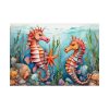 Colorful Seahorse Poster