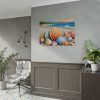 Seashells On Sandy Beach Poster