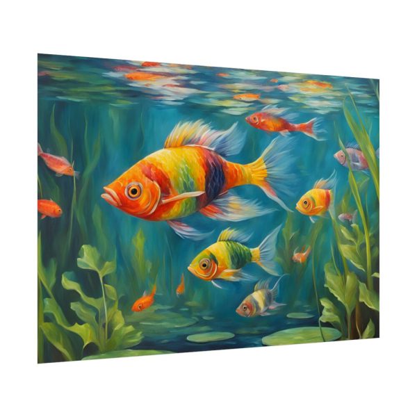 Vibrant Fish In The River Poster