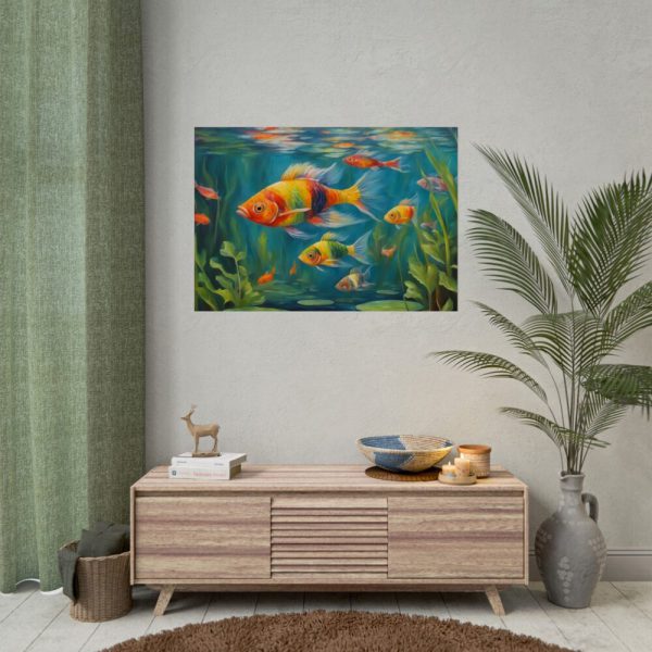 Vibrant Fish In The River Poster