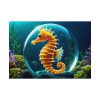 Seahorse Fantasy Art Poster