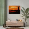 92409-78.jpg Sunset Ocean Lighthouse Silhouette Poster