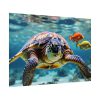 Swimming Sea Turtle Poster