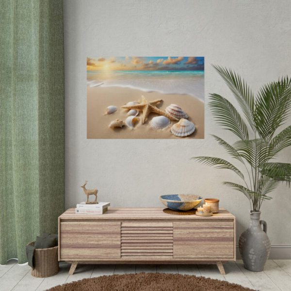 Sandy Beach With Seashells I Poster