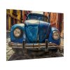92409-82.jpg Front of a Rusty, Vintage, Blue Volkswagen Beetle Poster