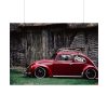 92409-86.jpg Red Old Beetle Car Poster