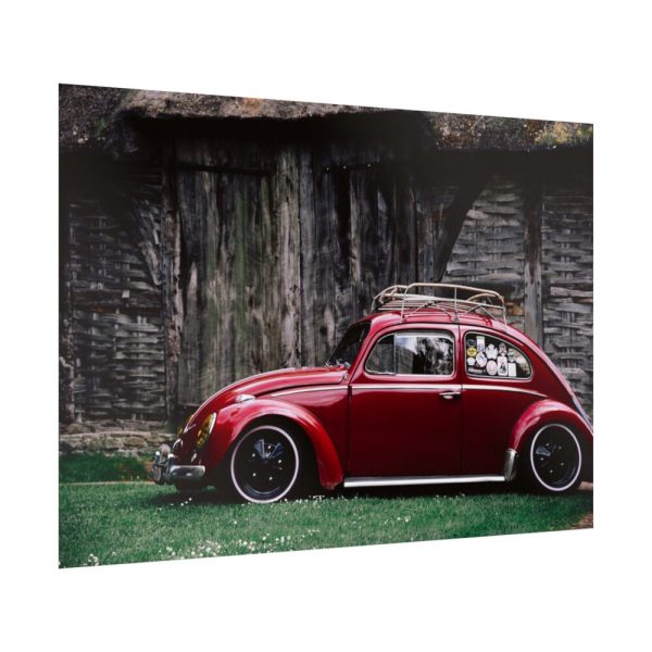 92409-87.jpg Red Old Beetle Car Poster