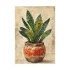 92410-130.jpg Snake Plant In Pot Art Poster