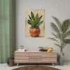 92410-133.jpg Snake Plant In Pot Art Poster