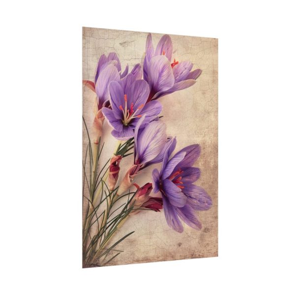 92410-187.jpg Saffron Flower Grunge Poster