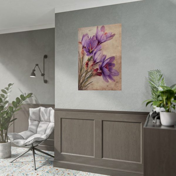 92410-189.jpg Saffron Flower Grunge Poster