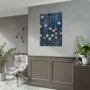 Blue Jean Embroidered Daises Poster