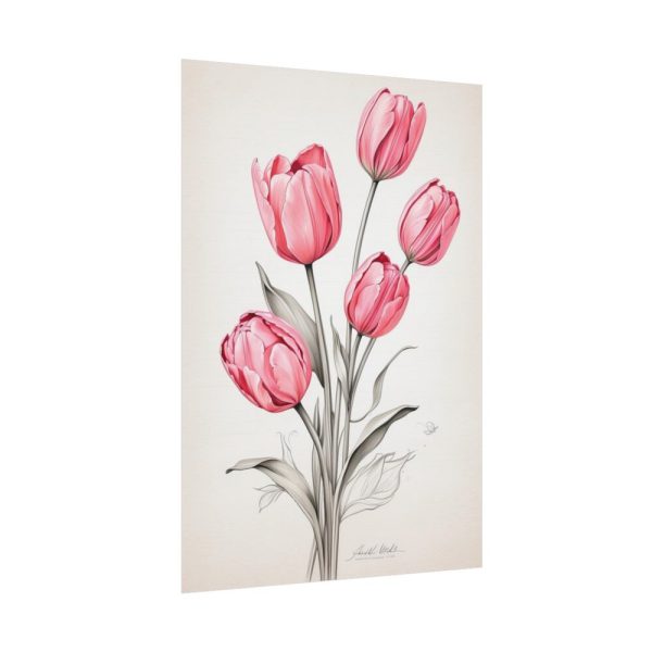 92410-257.jpg Sketch Art Tulips II Poster