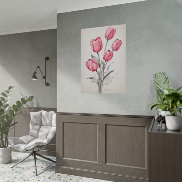 92410-259.jpg Sketch Art Tulips II Poster