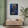 Seahorses in Ocean Water Poster