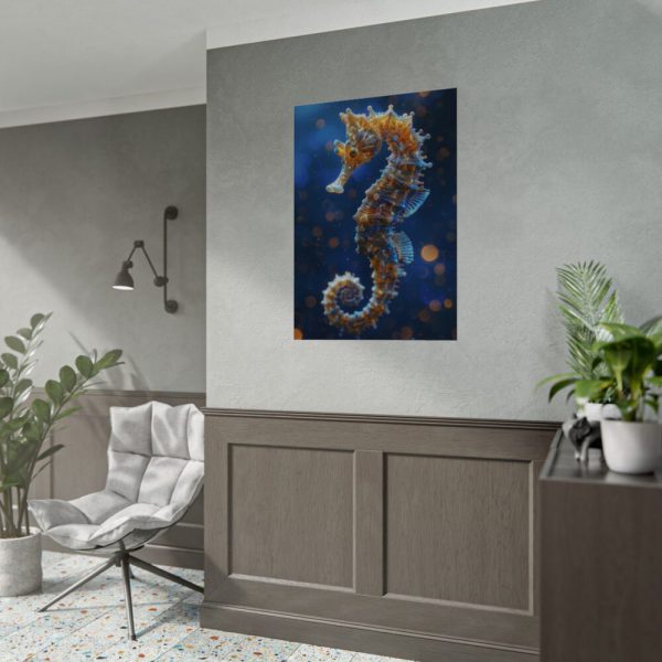 Seahorses in Ocean Water Poster
