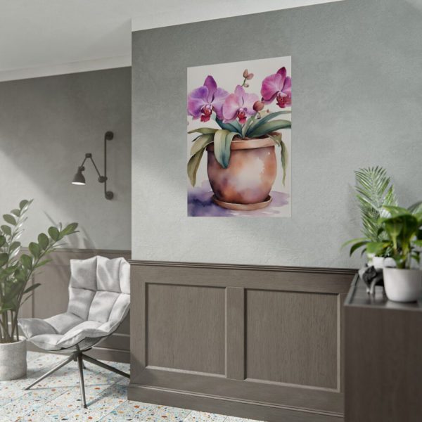 92410-274.jpg Orchid Flowers In Pot Poster