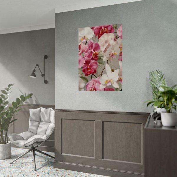 92410-279.jpg Vintage Orchid Seamless Poster