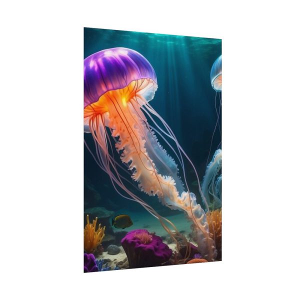Swimming Jellyfish Poster