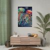 Christmas Jellyfish Nautical Poster