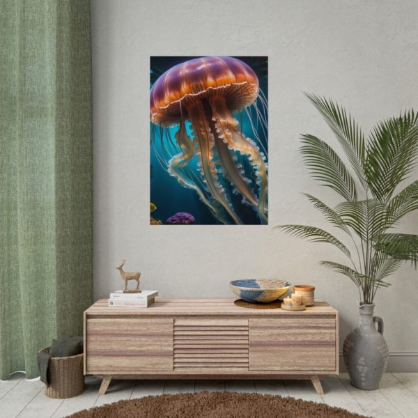Jellyfish In An Aquarium Poster