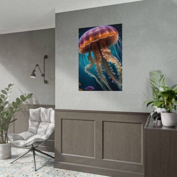 Jellyfish In An Aquarium Poster