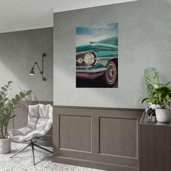 Close Up of a Vintage Car Poster