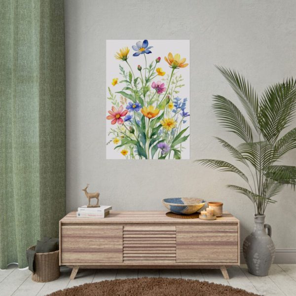 92410-98.jpg Field Of Wildflowers I Poster